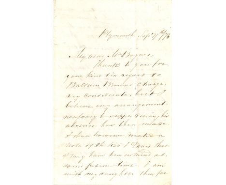[LIVINGSTONE DAVID]: (1813-1873) Scottish Missionary and Explorer of Africa. MOFFAT ROBERT (1795-1883) Scottish Missionary in