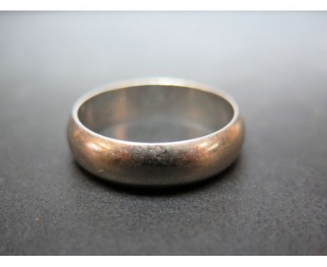 A platinum band ring - Hallmarked Sheffield - Ring size W - Weight approx 11.3gms
Condition Report: Good - With light surface