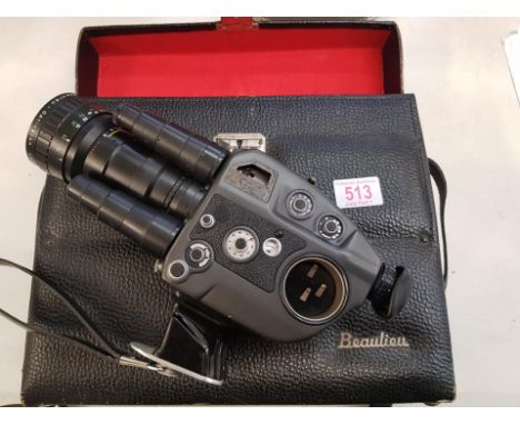 Vintage Beaulieu 4008ZM4 camcorder in case with instruction manual