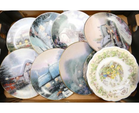 Kingfisher Fine China Plates to include Candlelit Cottage, Merrits Cottage, Chandlers Cottage, McKennas' Cottage, Open Gate C
