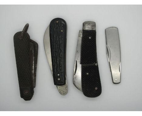 Pocket Knives - Sheldon Knife Company Pat No 1056094, 11cm closed, a Sheffield Knife, 10cm closed, a further Sheffield made k