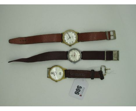 Timemaster; A Vintage Jump Hour Gent's Wristwatch, (part strap missing); Avia Vintage Gent's Wristwatch, on a strap; and a Ti