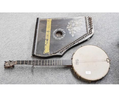 A Guitar Zither and a Hayman Banjo (a/f)