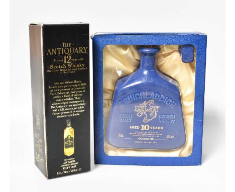 Bruichladdich 10 Year Old Single Malt Scotch Whisky (one bottle), together with The Antiquary 12 year old blended Scotch whis