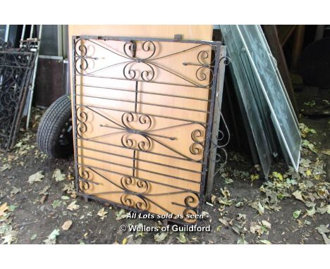 DECORATIVE WROUGHT IRON GATE, 1100 X 1020
