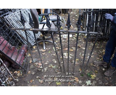 CAST IRON RAILING SECTION, 1480 X 1150