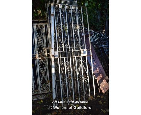 LARGE DECORATIVE WROUGHT IRON GATE, 910 X 2140