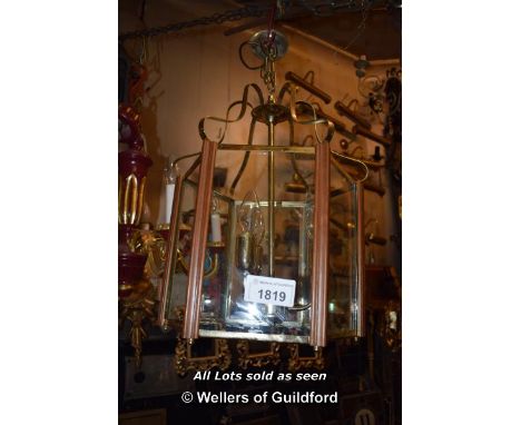 DECORATIVE BRASS HANGING LANTERN