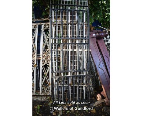 LARGE DECORATIVE CAST IRON GATE, 760 X 2000
