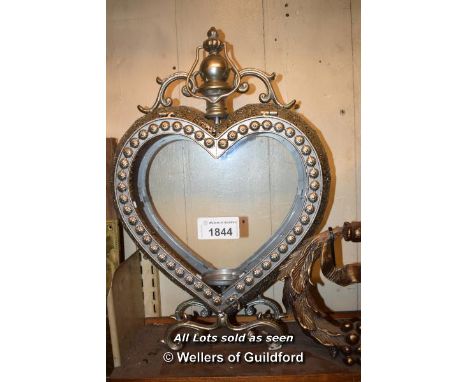 MEDIUM DECORATIVE HEART SHAPED LANTERN