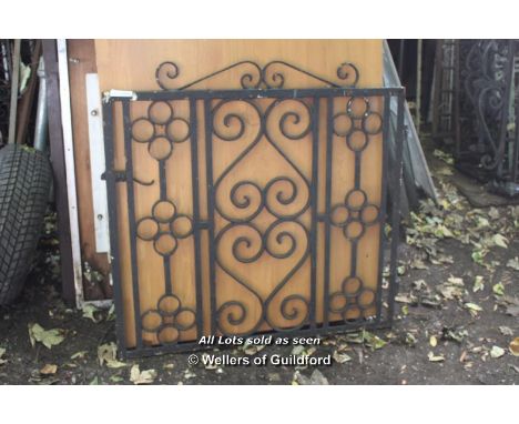 DECORATIVE WROUGHT IRON GATE, 990 X 950