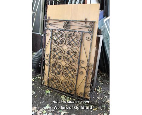 DECORATIVE WROUGHT IRON GATE, 1300 X 1200