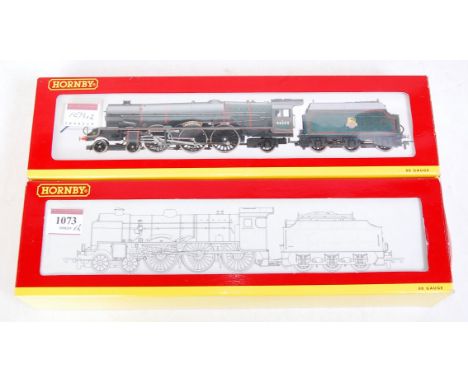 A Hornby R2208 BR lined green Patriot class engine and tender no. 45515 "Caernarvon" with instructions (VG-BVG) and sold with