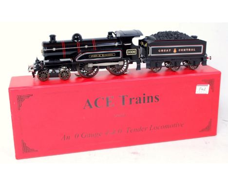 ACE trains 2-4-0 loco and tender Great Central "John H Kitchen", spring broken on one pick-up otherwise (NM), instructions