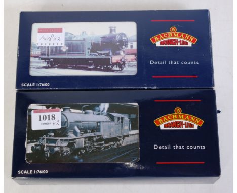 A Bachmann 31-608 LNER lined Doncaster green class V3 tank engine No. 7684 (G-BG) together with 32-075A GWR green class 56XX 