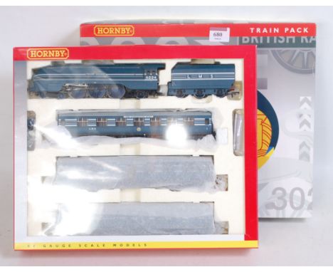 A Hornby R2788 'Coronation' train pack DCC fitted (ref. 48) containing Blue streamlined 'Princess Alexandra' engine and tende