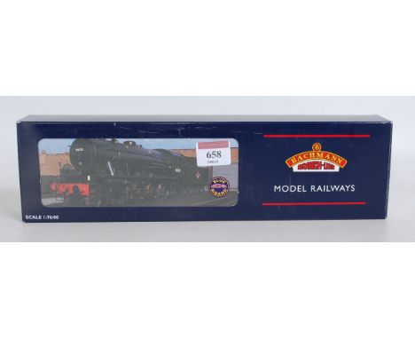 A Bachmann 32-259 BR black late crest WD Austerity engine and tender, factory weathered No. 90630 (M-BM)