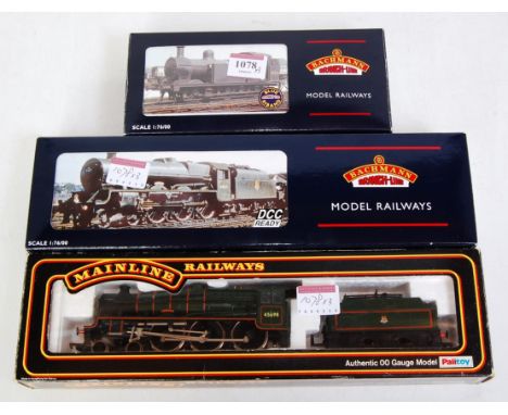 A Mainline 37047 BR lined green Jubilee class engine and tender "Mars" (G/BG), a Bachmann 31-186 Jubilee class engine "Baroda