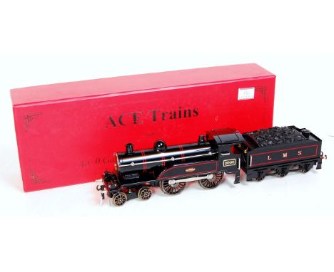 ACE Trains E/3 Celebration 0-24vDC 4-4-0 loco and tender LMS black with red lining (NM-BNM)