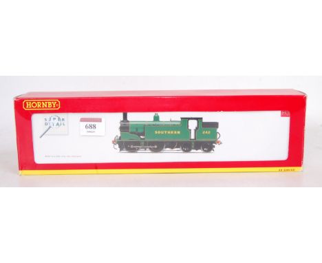 A Hornby R2923 Southern malachite green class M7 tank, engine No. 242, DCC fitted (NM-BNM)