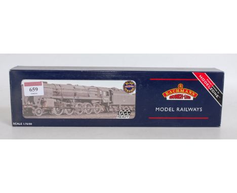 A Bachmann 32-850Z BR black factory weathered class 9F engine and tender No. 92240 with type 1G tender produced for Modelzone