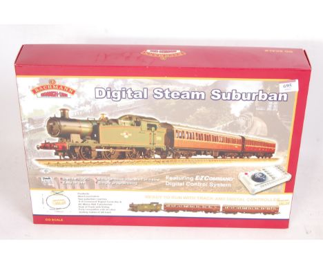 A Bachmann 30-055 'Digital Steam Suburban' train set containing 56XX tank engine, 2 suburban coaches, track and controller (N
