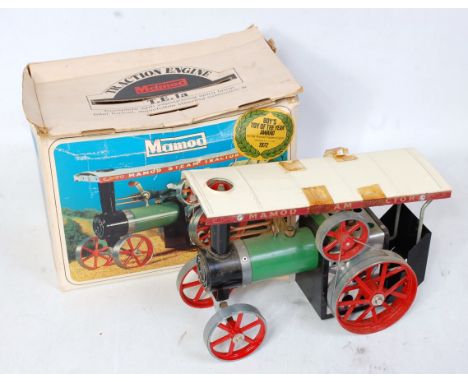 A Mamod TE1A traction engine, appears unused, in the original cardboard packed pictorial box