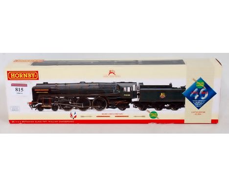 A Hornby R3096 Britannia class engine and tender No. 70004 'William Shakespeare' limited edition with certificate 0471/1500 c