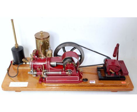From Reeves Castings and to E Westbury Design Centaur petrol and gas engine, nicely restored example, finished in maroon and 