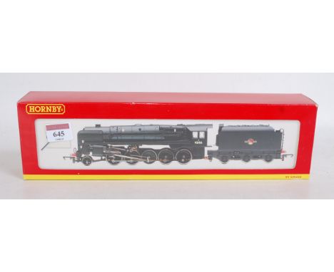 A Hornby R2105D BR black class 9F engine and tender No. 92156 (G-BG)