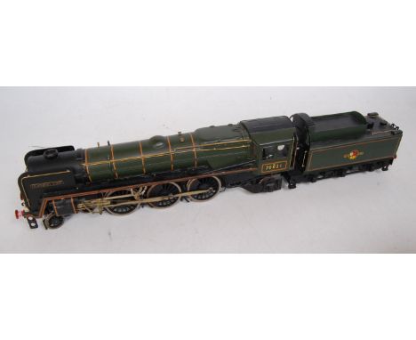 Kit/Scratch built fine scale BR green 4-6-2 'Morning Star' loco no. 70021 without a mechanism, with a 6 wheel BR tender (G)