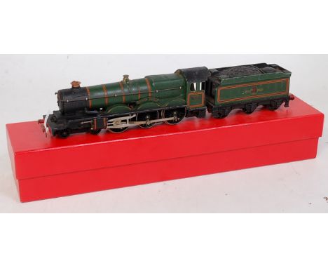 A Hornby Dublo 'Denbigh Castle' engine and tender, some playwear (F-G), together with a white metal kit built GWR 2-8-0 engin