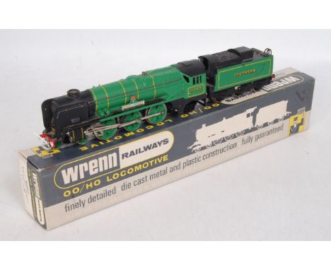 A Wrenn Railways W2237 rebuilt West Country class engine and tender Southern Malachite green 'Lyme Regis', marks to sides of 