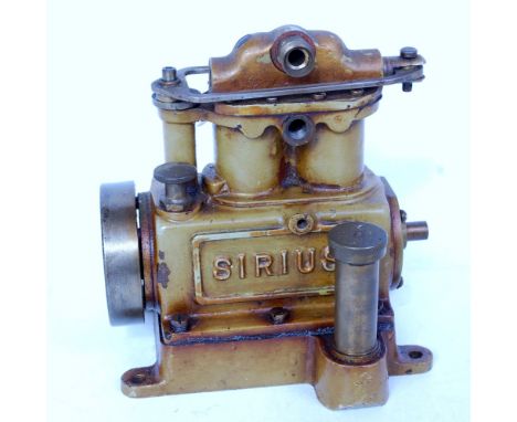 Stuart Turner, Sirius flash steam hydroplane engine, comprising of cast iron crank case and cylinder, cast iron disc wheel, s