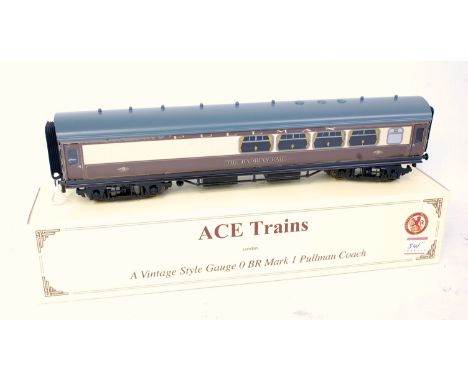 ACE Trains, two 40cm series coaches C/12 BR Pullmans Hadrian Bar and Pullman full brake, film protection to sides still in pl