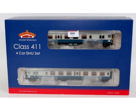 A Bachmann 31-427 class 411 CEP four car EMU BR blue/grey livery, DCC ready (M-BNM)