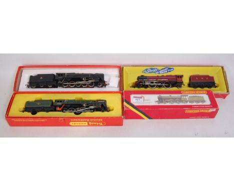 Triang Hornby R258 LMS Princess Elizabeth, R859 BR 'Black Five' and R861 BR green 'Evening Star' (all G-BFG) and R866 LNER gr