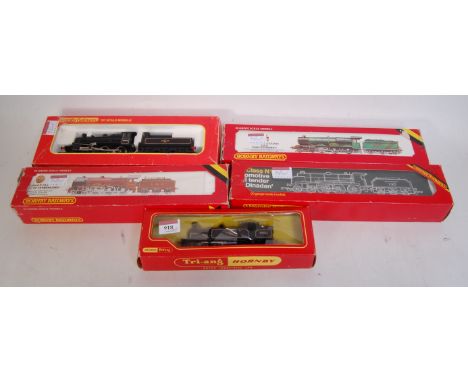 Triang Hornby R754 BR lined black class M7 tank engine with firebox glow (G-BP) and Hornby R078 'King Edward I' (G-BP), R154 