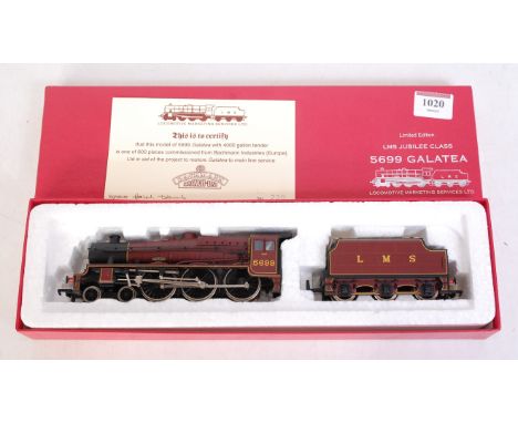 Bachmann LMS maroon Jubilee class engine and tender 'Galatea' limited edition 220/600 sold to aid restoration of the locomoti