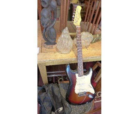 An electric stagg guitar 