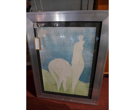 20th century British School, a figural study, lithograph, signed in pencil and numbered out of 100, H.70cm W.50cm 