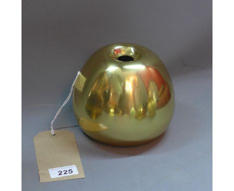 A Tom Dixon gold coloured ceiling pendant light shade 