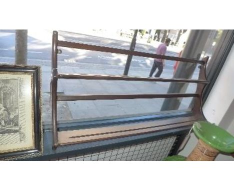 An Ercol plate rack 