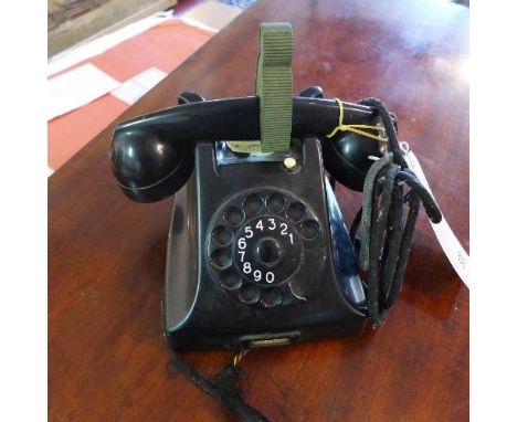 A vintage Bakelite telephone 