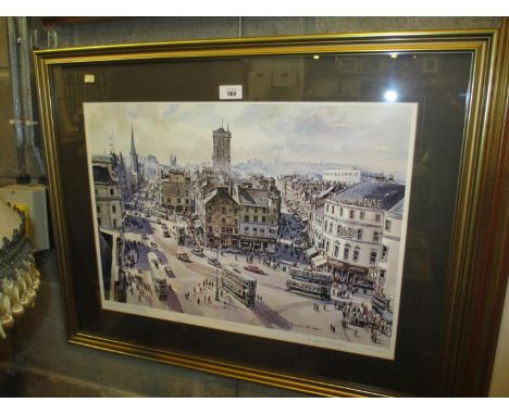Douglas Phillips Signed Print High Street Dundee 326/875 
