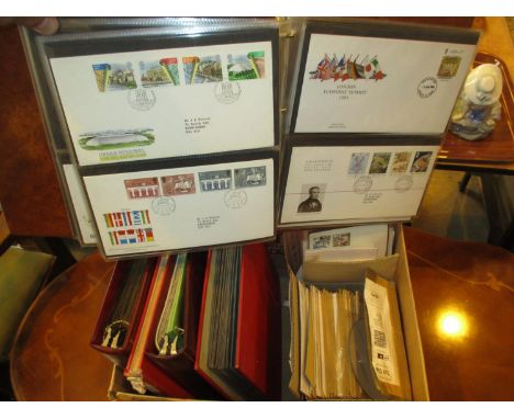 Box of First Day Covers etc 