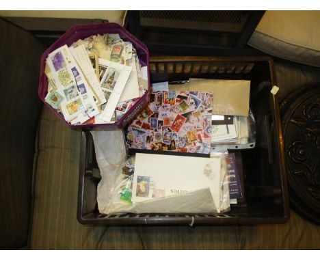 Box of Stamps and First Day Covers etc 