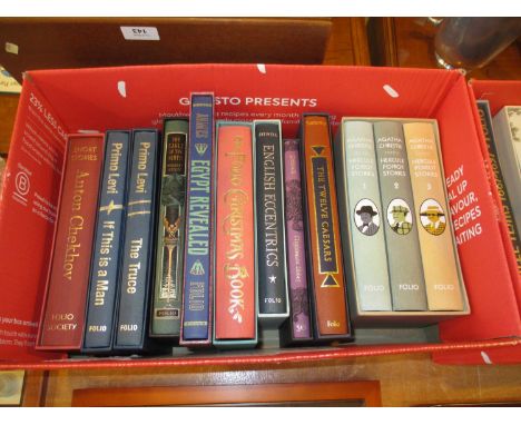 Boxed Set of Agatha Christie and 9 Other Folio Society Books 