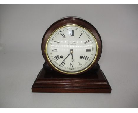 Comitti of London Mahogany Case Mantel Clock 