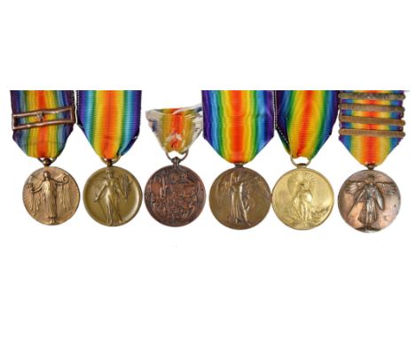 The Museum's impressive collection of Inter-Allied Victory Medals, comprising: Belgium, official type; Brazil, unofficial exa